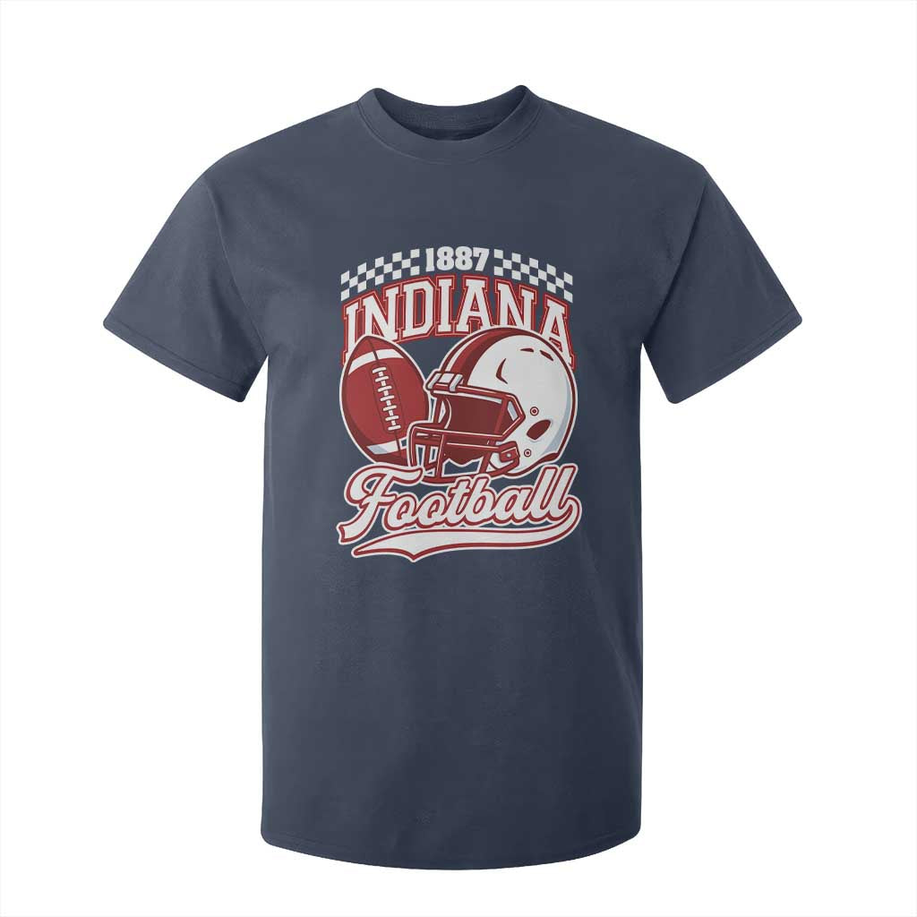 Indiana Pride Football Lover T Shirt For Kid Retro IN for Sport Fans TS02 Navy Print Your Wear