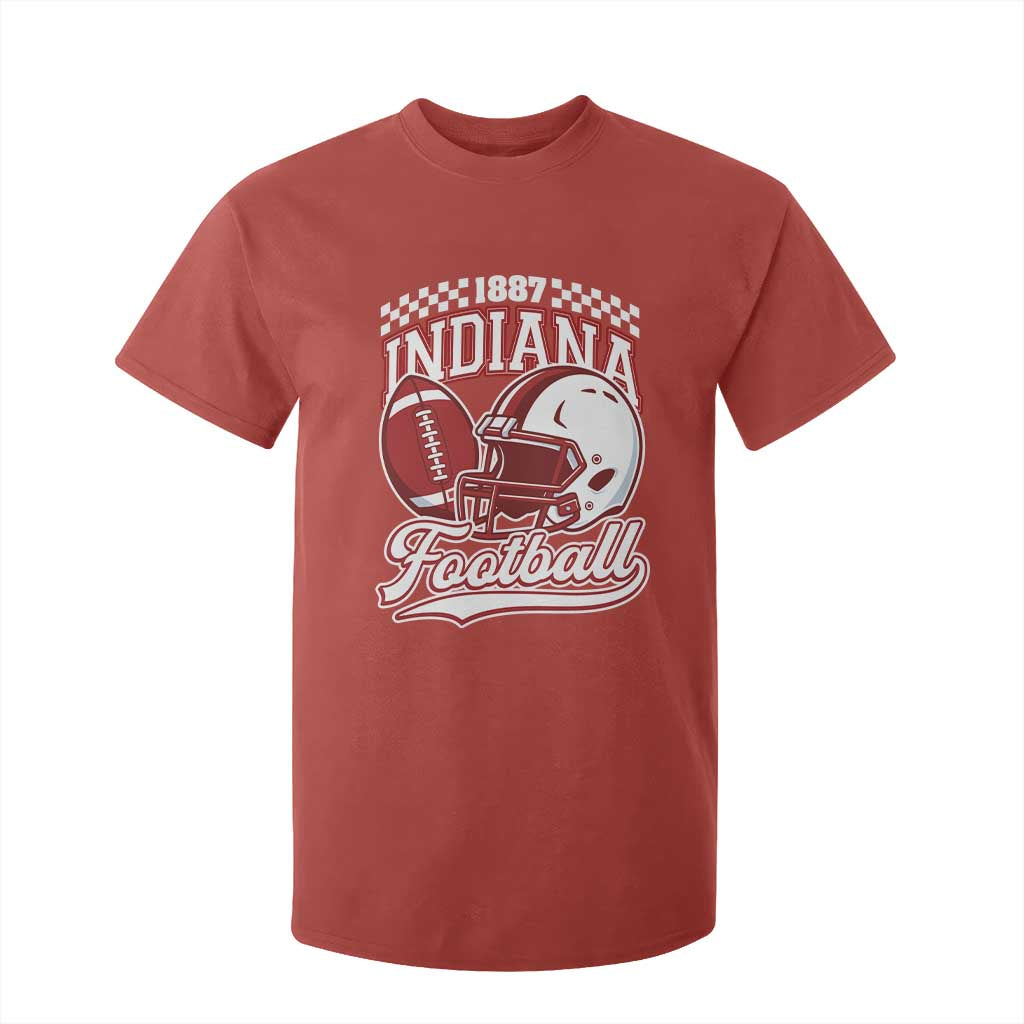 Indiana Pride Football Lover T Shirt For Kid Retro IN for Sport Fans TS02 Red Print Your Wear