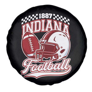 Indiana Pride Football Lover Spare Tire Cover Retro IN for Sport Fans TS02 Print Your Wear