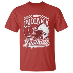 Indiana Pride Football Lover T Shirt Retro IN for Sport Fans TS02 Red Print Your Wear