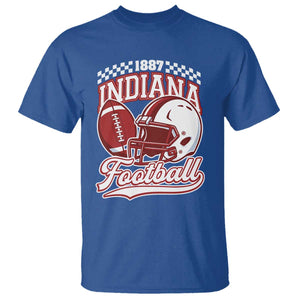 Indiana Pride Football Lover T Shirt Retro IN for Sport Fans TS02 Royal Blue Print Your Wear