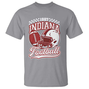 Indiana Pride Football Lover T Shirt Retro IN for Sport Fans TS02 Sport Gray Print Your Wear