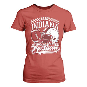 Indiana Pride Football Lover T Shirt For Women Retro IN for Sport Fans TS02 Red Print Your Wear