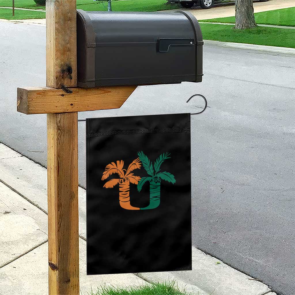 Vintage Classic 90s Miami Palm Trees UM Garden Flag Tropical Game Day Football Fan TS02 Print Your Wear
