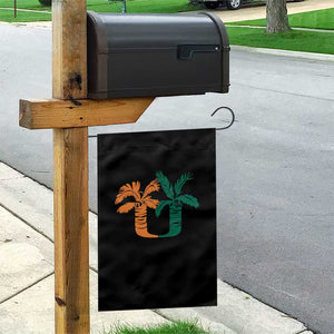 Vintage Classic 90s Miami Palm Trees UM Garden Flag Tropical Game Day Football Fan TS02 Print Your Wear