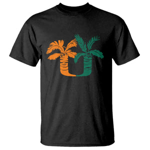 Vintage Classic 90s Miami Palm Trees UM T Shirt Tropical Game Day Football Fan TS02 Black Print Your Wear