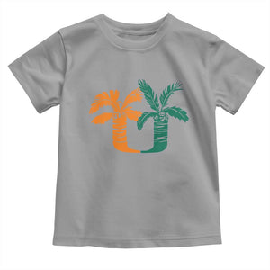 Vintage Classic 90s Miami Palm Trees UM Toddler T Shirt Tropical Game Day Football Fan TS02 Sport Gray Print Your Wear