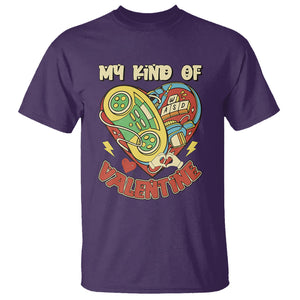 Gamer Valentines Day T Shirt My Kind Of Valentine Gaming Game Lover TS02 Purple Printyourwear