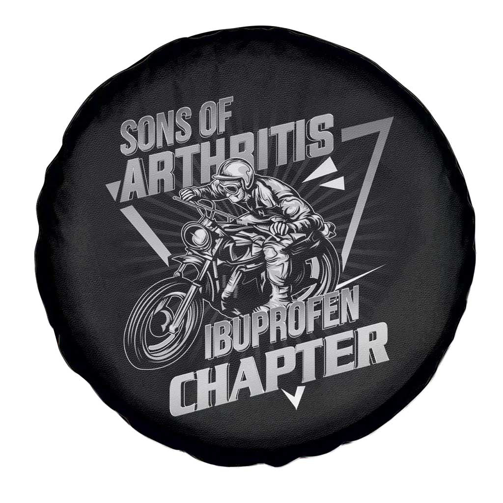 Biker Skeleton Spare Tire Cover Sons Of Arthritis Ibuprofen Chapter TS02 Print Your Wear