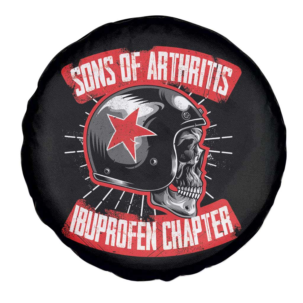 Biker Skull Spare Tire Cover Sons Of Arthritis Ibuprofen Chapter TS02 Print Your Wear