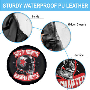 Biker Skull Spare Tire Cover Sons Of Arthritis Ibuprofen Chapter TS02 Print Your Wear