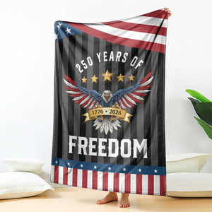 250 Years of Freedom 1776 2026 Patriotic Eagle Throw Blanket USA 250th Anniversary Celebration TS02 Print Your Wear