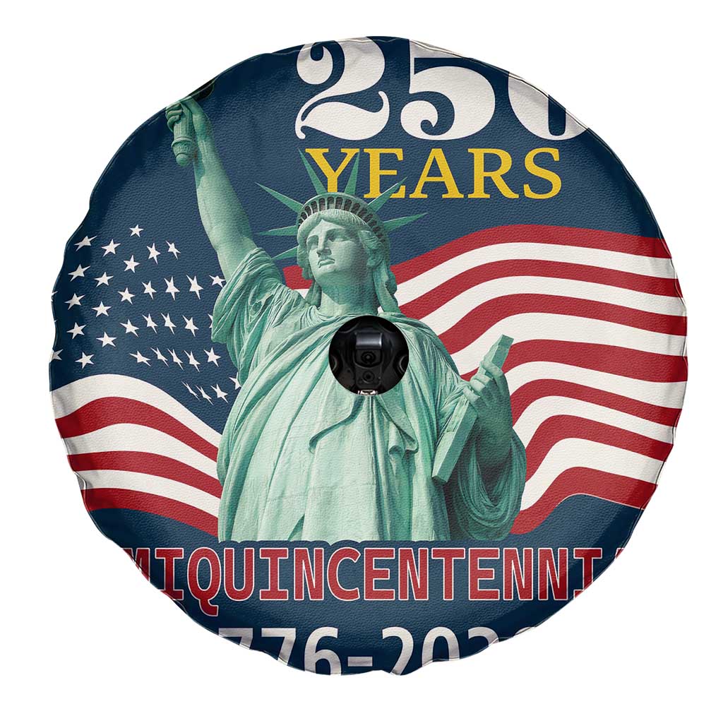 250 Years Semiquincentennial 1776 2026 Spare Tire Cover Statue of Liberty Patriotic Celebration TS02 Print Your Wear