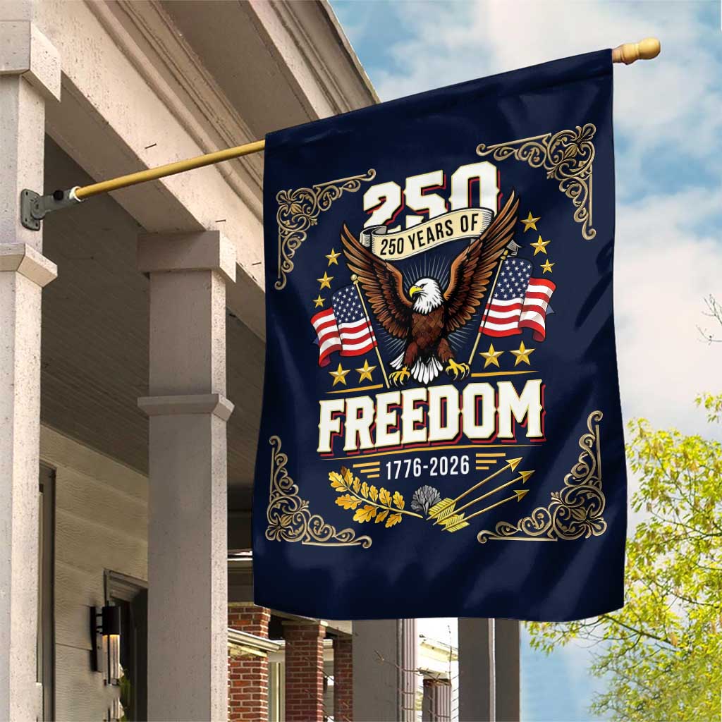 250 Years of Freedom 1776 2026 Patriotic Eagle Garden Flag America 250th Anniversary Tribute TS02 Print Your Wear