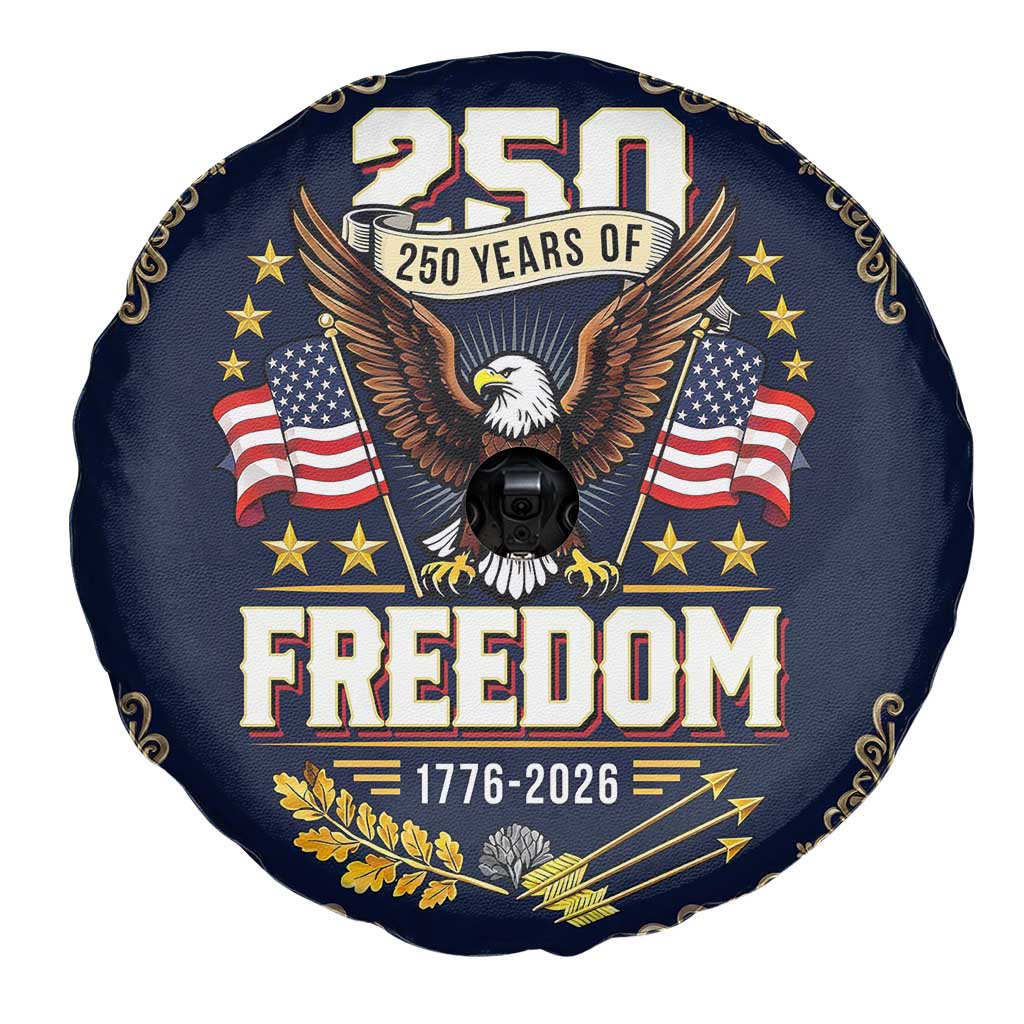 250 Years of Freedom 1776 2026 Patriotic Eagle Spare Tire Cover America 250th Anniversary Tribute TS02 Print Your Wear