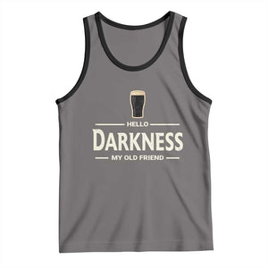Hello Darkness My Old Friend Funny Stout Beer Lover Tank Top Craft Brew Fans TS02 Deep Heather Black Print Your Wear