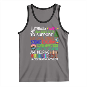 I Literally Want My Tax Dollars To Support National Park Tank Top TS02 Deep Heather Black Print Your Wear