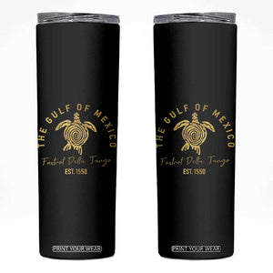 Gulf Of Mexico Turtle Skinny Tumbler Foxtrots Deltas Tangos TS02 Black Print Your Wear