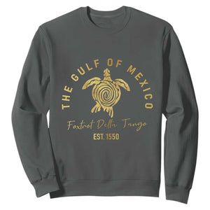 Gulf Of Mexico Turtle Sweatshirt Foxtrots Deltas Tangos TS02 Dark Heather Print Your Wear