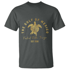 Gulf Of Mexico Turtle T Shirt Foxtrots Deltas Tangos TS02 Dark Heather Print Your Wear