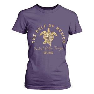 Gulf Of Mexico Turtle T Shirt For Women Foxtrots Deltas Tangos TS02 Purple Print Your Wear