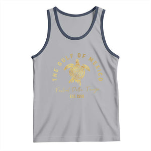 Gulf Of Mexico Turtle Tank Top Foxtrots Deltas Tangos TS02 Athletic Heather Navy Print Your Wear