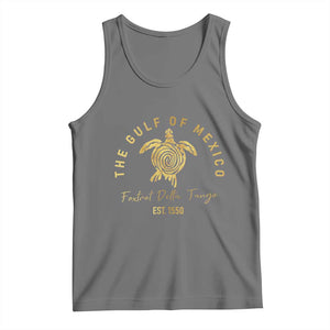 Gulf Of Mexico Turtle Tank Top Foxtrots Deltas Tangos TS02 Black Heather Print Your Wear