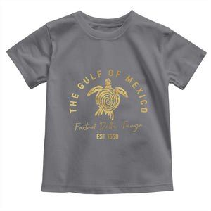 Gulf Of Mexico Turtle Toddler T Shirt Foxtrots Deltas Tangos TS02 Charcoal Print Your Wear