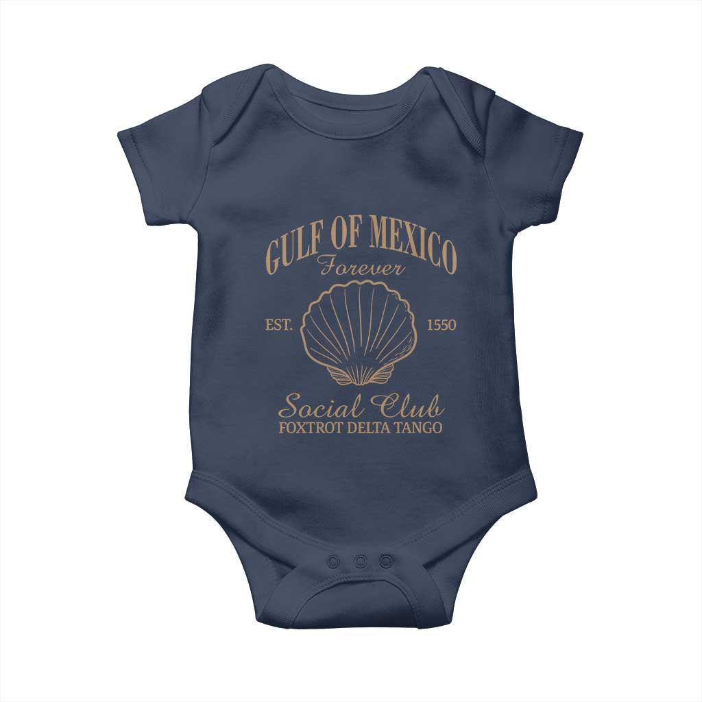Gulf Of Mexico Baby Onesie Foxtrot Delta Tango FDT Resist TS02 Navy Print Your Wear