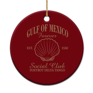 Gulf Of Mexico Ceramic Ornament Foxtrot Delta Tango FDT Resist TS02 1pc Red Print Your Wear