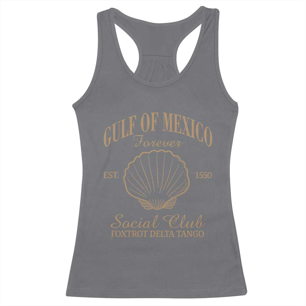 Gulf Of Mexico Racerback Tank Top Foxtrot Delta Tango FDT Resist TS02 Charcoal Print Your Wear