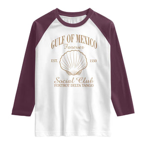 Gulf Of Mexico Raglan Shirt Foxtrot Delta Tango FDT Resist TS02 White Maroon Print Your Wear