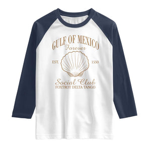 Gulf Of Mexico Raglan Shirt Foxtrot Delta Tango FDT Resist TS02 White Navy Print Your Wear