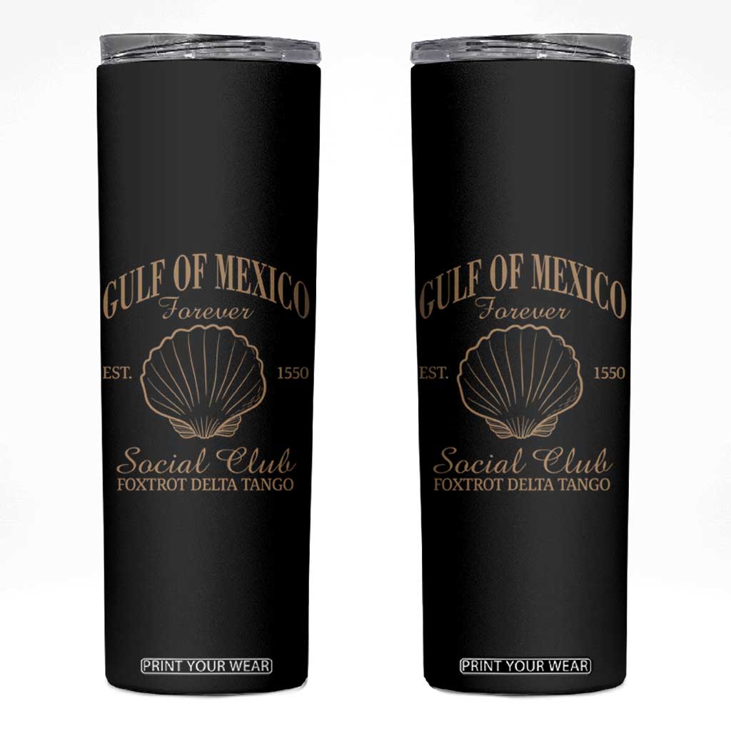 Gulf Of Mexico Skinny Tumbler Foxtrot Delta Tango FDT Resist TS02 Black Print Your Wear