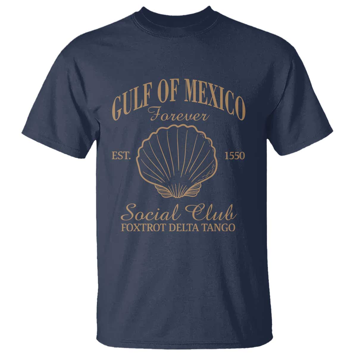 Gulf Of Mexico T Shirt Foxtrot Delta Tango FDT Resist TS02 Navy Print Your Wear