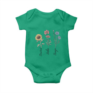 Floral FDT Foxtrot Delta Tango Baby Onesie Funny Offensive Retro TS02 Irish Green Print Your Wear