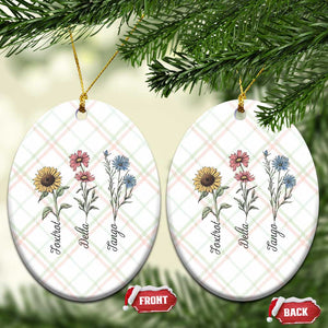 Floral FDT Foxtrot Delta Tango Ceramic Ornament Funny Offensive Retro TS02 Print Your Wear