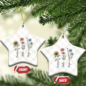 Floral FDT Foxtrot Delta Tango Ceramic Ornament Funny Offensive Retro TS02 Print Your Wear