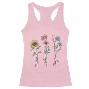 Floral FDT Foxtrot Delta Tango Racerback Tank Top Funny Offensive Retro TS02 Light Pink Print Your Wear
