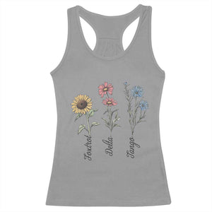 Floral FDT Foxtrot Delta Tango Racerback Tank Top Funny Offensive Retro TS02 Sport Gray Print Your Wear