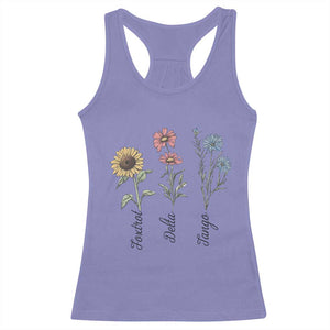 Floral FDT Foxtrot Delta Tango Racerback Tank Top Funny Offensive Retro TS02 Violet Print Your Wear