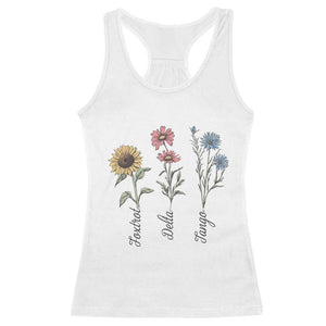 Floral FDT Foxtrot Delta Tango Racerback Tank Top Funny Offensive Retro TS02 White Print Your Wear