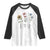 Floral FDT Foxtrot Delta Tango Raglan Shirt Funny Offensive Retro TS02 White Black Print Your Wear