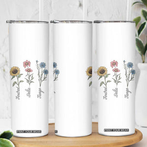 Floral FDT Foxtrot Delta Tango Skinny Tumbler Funny Offensive Retro TS02 Print Your Wear