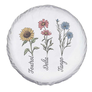 Floral FDT Foxtrot Delta Tango Spare Tire Cover Funny Offensive Retro TS02 Print Your Wear
