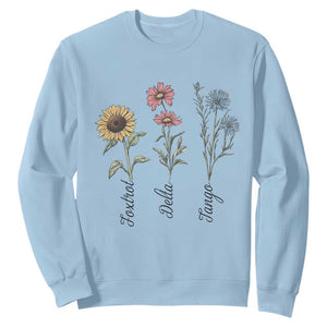 Floral FDT Foxtrot Delta Tango Sweatshirt Funny Offensive Retro TS02 Light Blue Print Your Wear