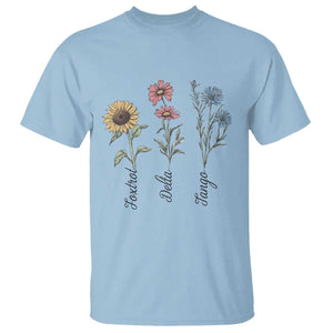 Floral FDT Foxtrot Delta Tango T Shirt Funny Offensive Retro TS02 Light Blue Print Your Wear