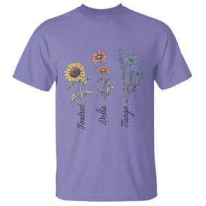 Floral FDT Foxtrot Delta Tango T Shirt Funny Offensive Retro TS02 Violet Print Your Wear