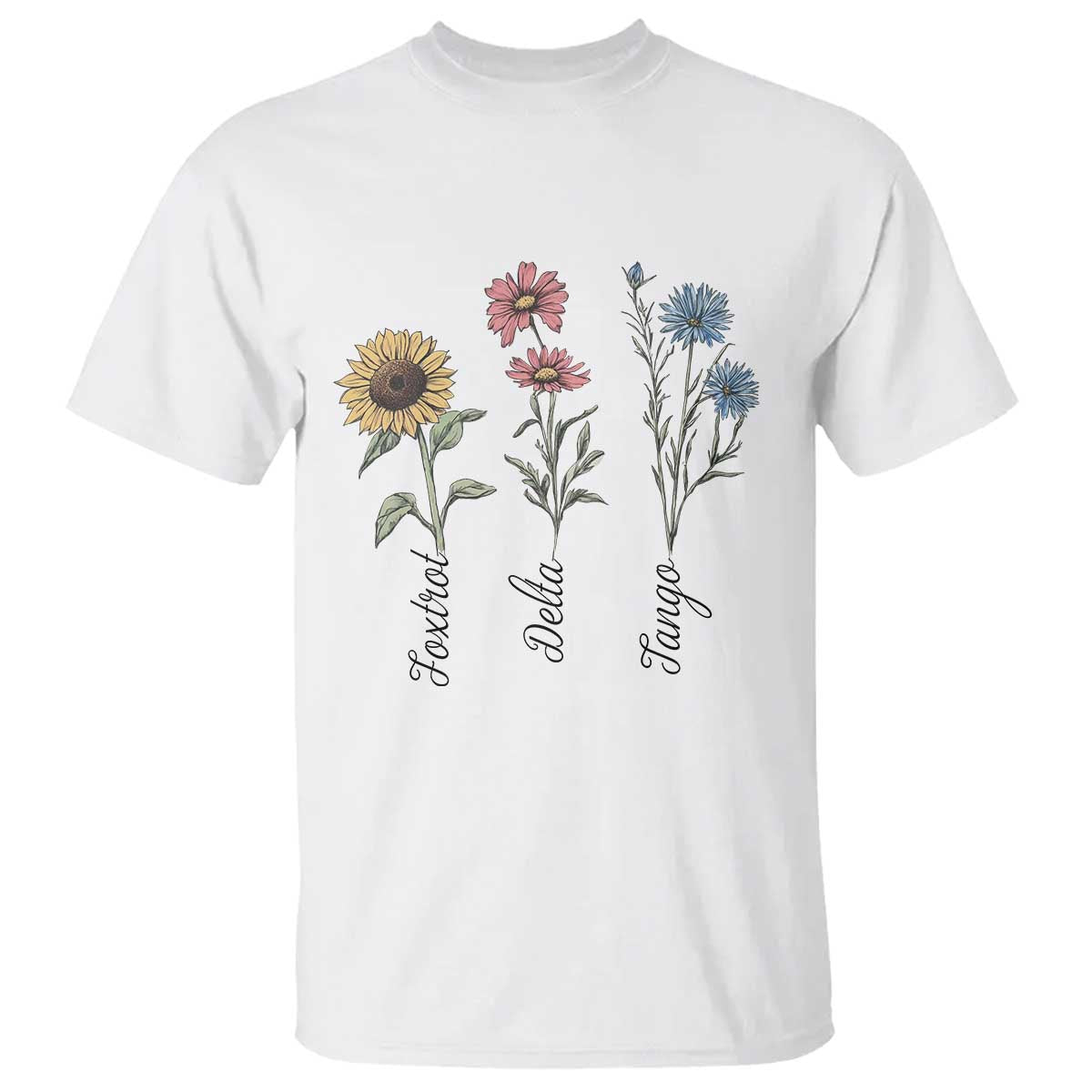 Floral FDT Foxtrot Delta Tango T Shirt Funny Offensive Retro TS02 White Print Your Wear