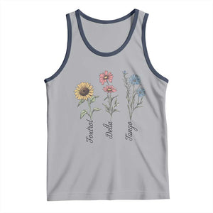 Floral FDT Foxtrot Delta Tango Tank Top Funny Offensive Retro TS02 Athletic Heather Navy Print Your Wear